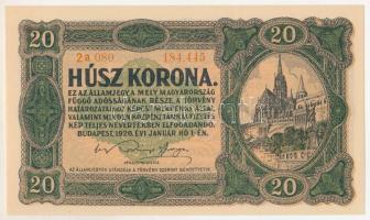 1920. 20K "2a 080 184.445" T:AU / Hungary 1920. 20 Korona "2a 080 184.445" C:AU
...