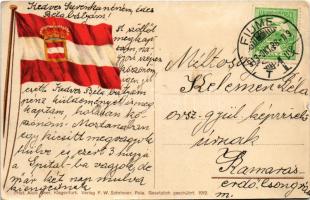 1913 SMS Zenta Osztrák-Magyar Haditengerészet Zenta-osztályú védett cirkálója, hátoldalon osztrák cs...