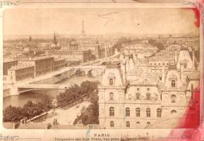 [Fotóalbum] Párizs fotóalbuma a Georges Haussmann-féle urbanisztikai rendezés után, a századvégi pár...