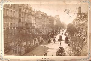 [Fotóalbum] Párizs fotóalbuma a Georges Haussmann-féle urbanisztikai rendezés után, a századvégi pár...