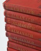 Egyetemes Regénytár Almanach 1893-1910. Szerk.: Mikszáth Kálmán. Mikszáth Almanach 1912, 1914, 1915 ...