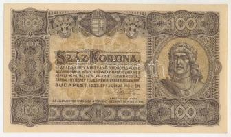 1923. 100K nyomdahely-jelölés nélkül T:UNC / Hungary 1923. 100 Korona C:UNC
Adamo K30, Krause P#73
