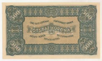 1923. 500K "5A 014 244972", "Magyar Pénzjegynyomda Rt. Budapest." nyomdahely jel...