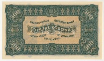 1923. 500K "5A 007 974191", "Magyar Pénzjegynyomda Rt. Budapest." nyomdahely jel...