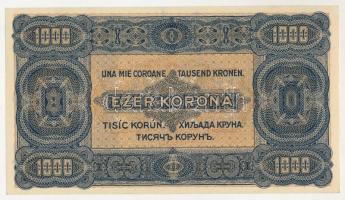 1923. 1000K "B 38 519148", "Magyar Pénzjegynyomda Rt. Budapest." nyomdahely jelö...