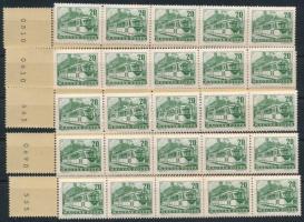 1966 5 db Közlekedés 20f 11-es csík ellenőrző számmal (10.000)