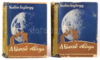 Kulin György: A távcső világa. Haeffner Tivadar közreműködésével írta - - . I-II. köt. Bp., 1941, K....