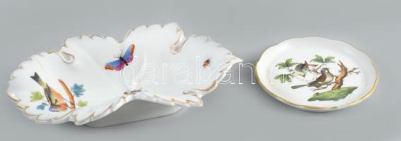 Herendi 2 darab tálka, jelzett, sérült, h: 14 cm alatt