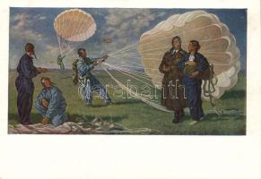 Military WWII Parachutists