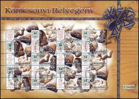 2004 Karácsonyi bélyegem - 3 klf promóciós teljes ív (Üvegdíszek, Angyalkák, Sütemények) (37.000)