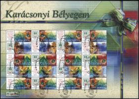 2004 Karácsonyi bélyegem - 3 klf promóciós teljes ív (Üvegdíszek, Angyalkák, Sütemények) (37.000)