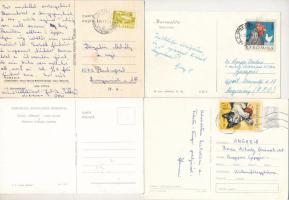 12 db MODERN romániai hajó, kikötő város és motívum képeslap / 12 modern Romanian ship and port post...