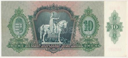 1936. 10P "B 419 086887" T:UNC / Hungary 1936. 10 Pengő "B 419 086887" C:UNC
Ad...