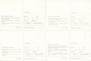 21 db MODERN megíratlan romániai hajó makett és festmény motívum képeslap / 21 modern unused Romania...