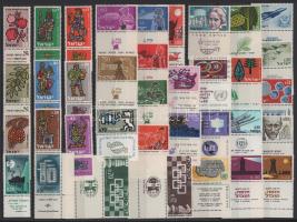 Izrael 1951-1967 Kis összeállítás, javarészt tabos bélyegekkel, kétoldalas A4-es berakólapon