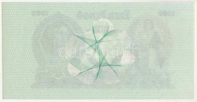 1942. 1000P tervezet próbanyomata, csak előlapi nyomat, utánnyomás Dr. Gara Miklós (szerk.): Nyomdai...