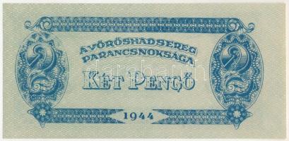 1944. 2P "A Vöröshadsereg Parancsnoksága" elcsúszott nyomat T:UNC / Hungary 1944. 2 Pengő ...