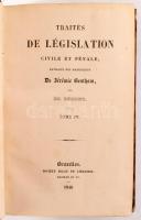 Bentham, Jérémie: Traités de Législation civile et pénale Tome I-IV. Extraits des Manuscrits de - -,...