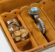 Doboznyi vegyes bizsu tétel, 26x13 cm