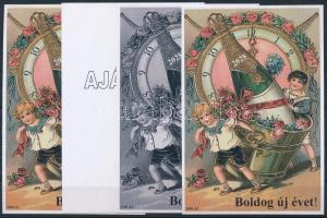 2025 Boldog Új Évet! 4 db-os emlékív garnitúra