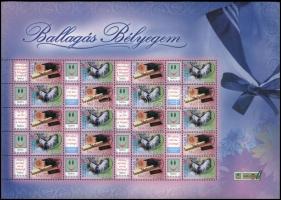 2007 5 klf promóciós teljes ív (Matrózblúz, Tintatartó, Budapest, Kopogtató, Angyalkák) (63.000)
