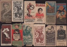 Vegyes számolócédula tétel (Adriatica Fume, Mauthner, Szénásy Béla, Del-Ka, stb.), sérültek