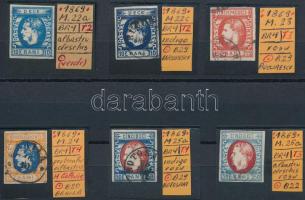 Románia 1869 6 db klasszikus bélyeg