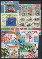 Románia 1966-1994 Sport motívum, 13 db sor + 11 db blokk, kétoldalas A4-es berakólapon