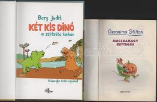 Berg Judit: Két kis dinó a zsírkréta korban. Kőszeghy Csilla rajzaival. Bp., 2015, Pozsonyi Pagony K...