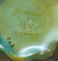 Zsolnay eozin mázas paradicsomvirág váza, jelzett, kis karcokkal, m: 15 cm