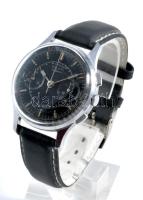 Poljot Strela kronográfos karóra. Kézi felhúzós szerkezet, frissen szervizelt, szép, működő állapotb...