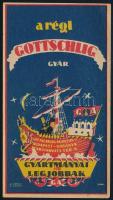 cca 1930-1940 Gottschlig Ágoston számolócédula, 'A régi Gottschlig gyár gyártmányai a legjobbak...