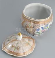 Herendi Cubash mintás fedeles edény. Jelzett, hibátlan, 13 cm