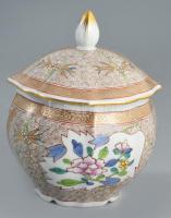 Herendi Cubash mintás fedeles edény. Jelzett, hibátlan, 13 cm