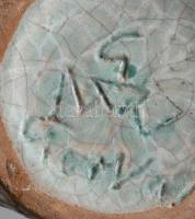 Gorka Géza ugrasztott mázas váza. Jelzett, hibátlan, m: 25 cm