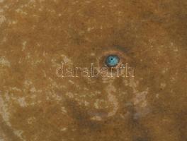 (?) Gabriella: Kínálótál 4 gömb lábon. Jelzett, hibátlan, d: 22,5 cm