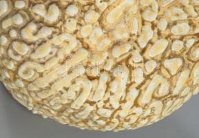 Gorka Géza hólyagos kétszájú váza. Jelzett, hibátlan, m: 15 cm