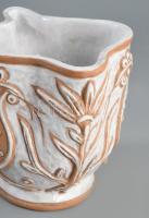 Kovács Margit (1902-1977): Madármintás kancsó. Jelzett, minimális kopottsággal, m: 14,5 cm