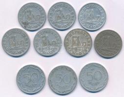 1965. 50f (3x) + 1967. 50f (7x) T:XF-F
Adamo#F5.1, #F5.2