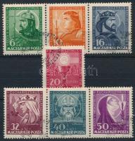 1938 Eucharisztikus blokkból kitépett bélyegek