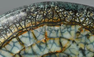 Gádor István (1891-1984): Kristálymázas dísztál. Jelzett, hibátlan, 22x20 cm