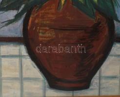 Koch Vilmos (1927-2006): Naprforgók. Olaj, farost, jelzett. Hátoldalán autográf felirattal 70x50 cm