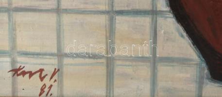 Koch Vilmos (1927-2006): Naprforgók. Olaj, farost, jelzett. Hátoldalán autográf felirattal 70x50 cm