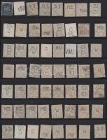 Deutsches Reich 100 db céglyukasztásos bélyeg A/4-es berakólap mindkét oldalán