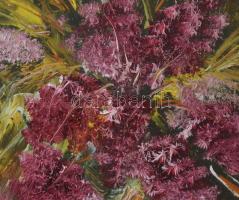 Orosz Balázs ? (-): Csendélet. Akril, vászon, jelzett, 32x33 cm Keretben