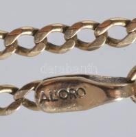 Arany (Au) figaro 5+1 karlánc, jelzett, 14K, nettó 2,86g