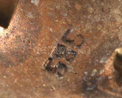 Arany (Au) fülbevaló pár, jelzett, 14K, 4,89g