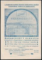 cca 1930 Velencei-tó körüli parcellázással kapcsolatos szórólap