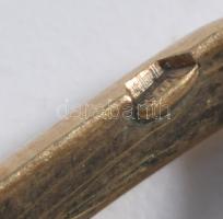 Arany (Au) függő, 14K, jelzett, egy helyen javított, h: 13 cm, 14,3g