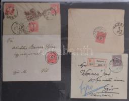 Kb 70 db levél a krajcáros időszaktól az 1970-es évekig A4 méretű levélberakóban